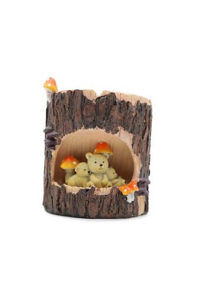 Generic Woodland Bear Planter, Polyresin Succulent Flower Pot, Cute Bear Tree...