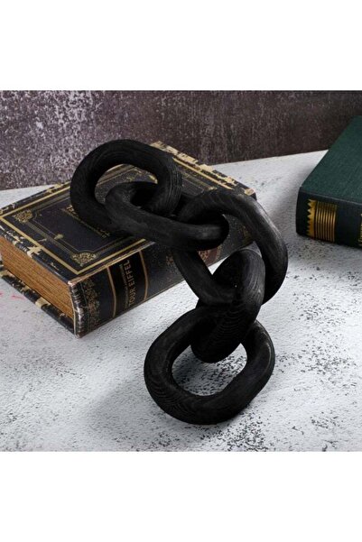 Generic Decorative Wood Chain Decor - Rustic 5 Link Wooden Ornament - Farmhou...
