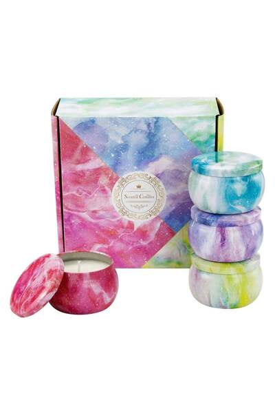 Generic 4 Pcs Scented Candles Gift Set, Soy Wax Aromatherapy Candles for Home...