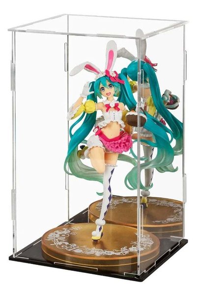 Generic Acrylic Display Case, Black Mirrored Display Box, Versatile Collectib...
