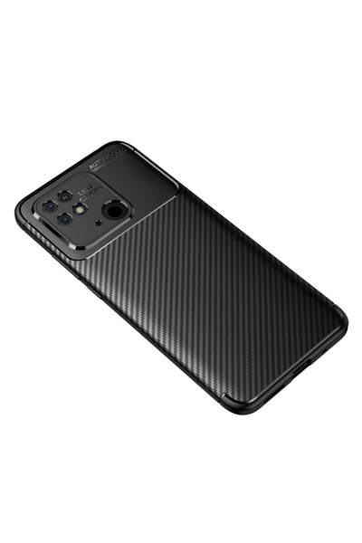 ERBORD Husă pentru Xiaomi Redmi 10C, Carbon Gel, neagră