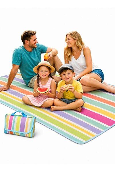 Generic Foldable Waterproof Picnic Blanket Portable Beach Mat for Outdoor Cam...