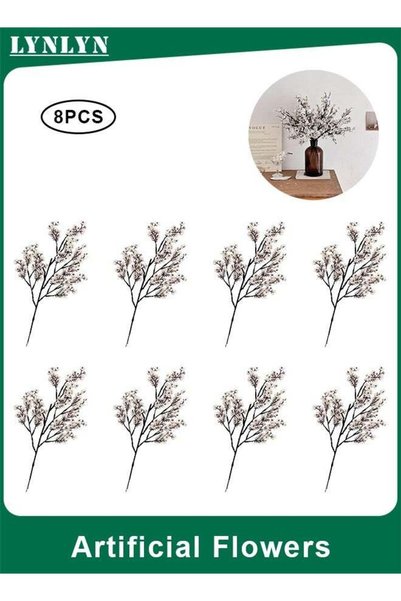 Generic 8pcs Artificial Flowers Real Touch Silk Floral for Home Decor, DIY, F...