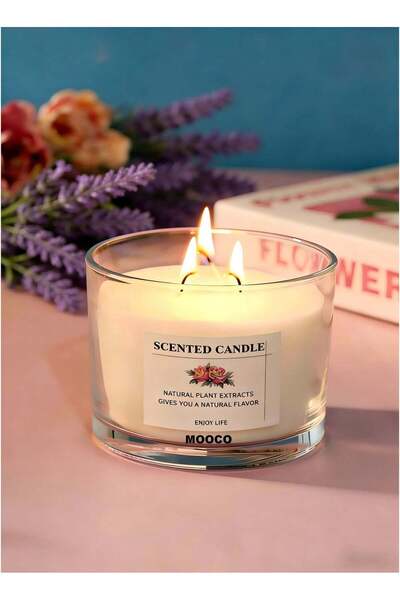 Generic Lavender 3 Wick-Large Capacity Fragrance Candle,Soybean Wax,| 50 hrs ...