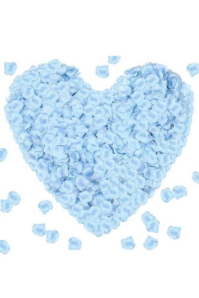 Generic 2000Pcs Blue Artificial Rose Petals, Flower Petals for Wedding, Engag...