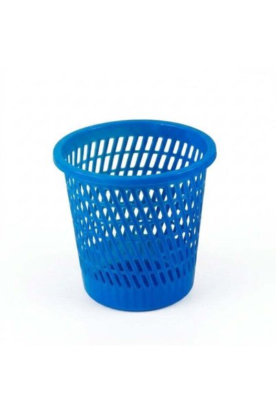 EK BINS Round Mesh Plastic Waste Basket | Ventilated Stackable Trash Bin | Li...