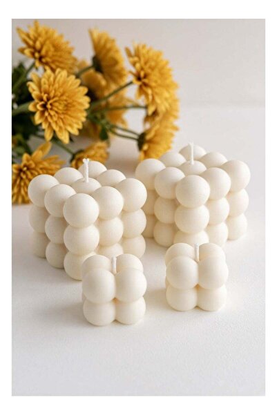 Generic Elegant 4-Piece Bubble Candle Set - High Soy Wax Blend - 2 Large (2.3...