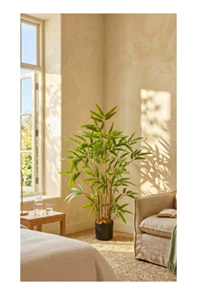 Generic Bamboo 90cm (2.95ft) Artificial Tree with Pot | Floor Plant with Life...