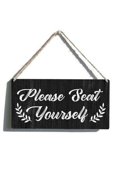 Generic ARS Bathroom Sign Gift Farmhouse Please Seat Yourself Please Seat You...