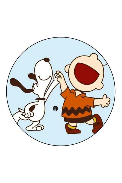 Generic Cartoon Printed Fridge Magnet Blue/White/Brown 5.5cm