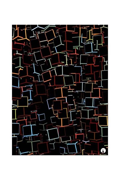 Generic Decorative Metallic Plate Black/Red/Green 20x15cm