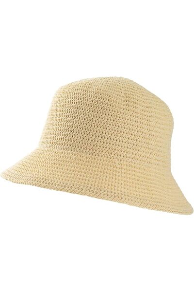 GENERAL MEINICY Women Mesh Woven Bucket Hat, Beach Hat, Sun Hat Fashion Folda...