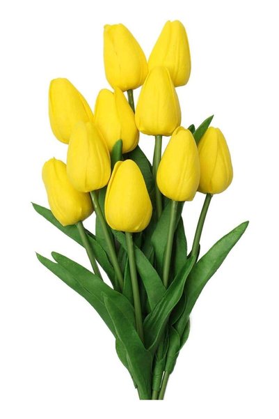 Generic 10Pcs PU Real Touch Artificial Tulips Fake Flowers Flowers Arrangemen...