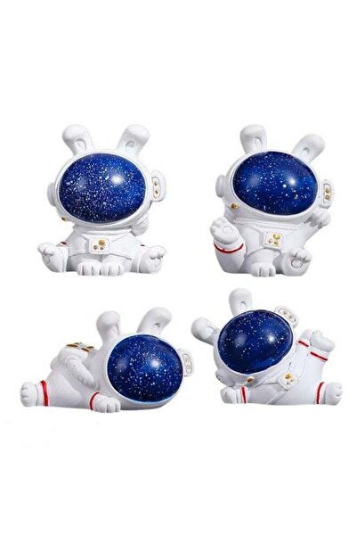 Generic 4PCS Astronaut Figures Cake Toppers Spaceman Desktop Decoration Space...