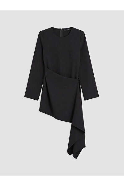 LC Waikiki Two Mt Shop Quality Lcw Vision Black Plain Oval Collar Long Sleeve...