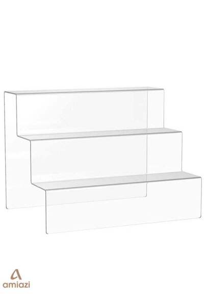Generic AMIAZI™ 3-Tier Cupcake Organizer Clear Acrylic Riser Display Shelf Sh...