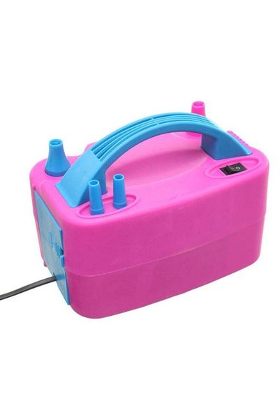 Generic Electric Balloon Inflator With 4 Ports Fuchsia