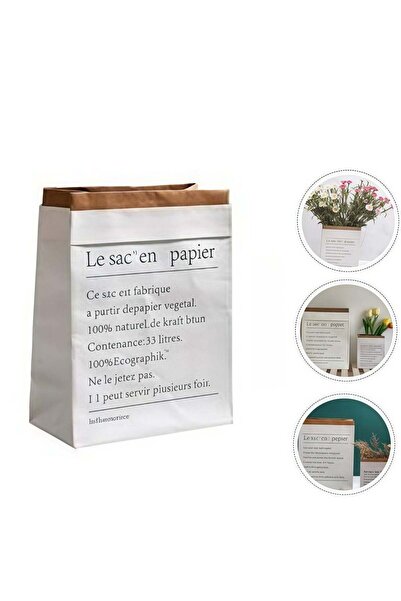 Generic Elegant Kraft Paper Bag Bottom Double Dries Flower Holder Fashion Sto...