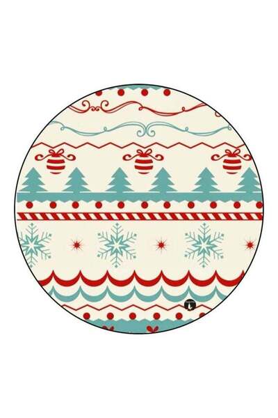 Generic Decorative Printed Fridge Magnet Beige/Green/Red 5.5cm