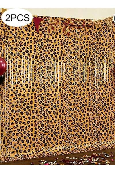 Generic 2-piece Cheetah Print Birthday Decorations, Leopard Print Party Decor...