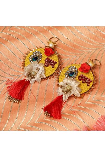 Generic Madhoor Flower Design Shubh Labh Door Hanging for Diwali, Pooja, Hous...