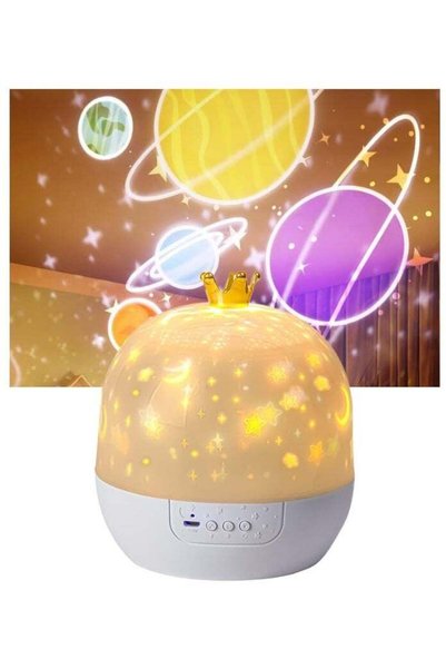 Generic Star Night Light Projector with Crown, 360° Rotating Galaxy Lamp, 15 ...