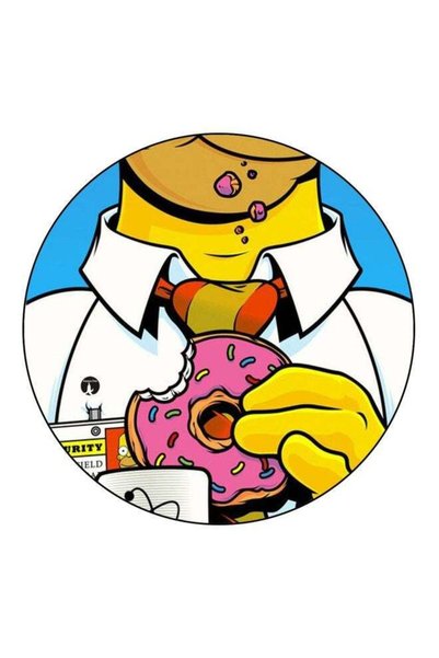 Generic Cartoon Printed Fridge Magnet Blue/White/Pink 5.5cm