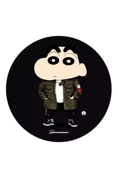 Generic Shin-Chan Printed Fridge Magnet Black/Beige/White 5.5cm