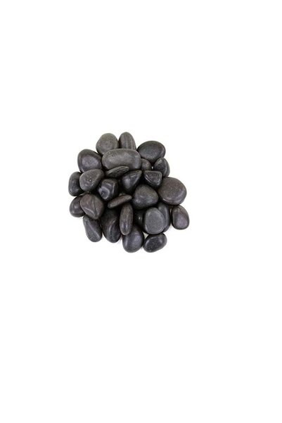 Generic Lamac Crafts Polished Pebbles (Black, Large, 5kg)