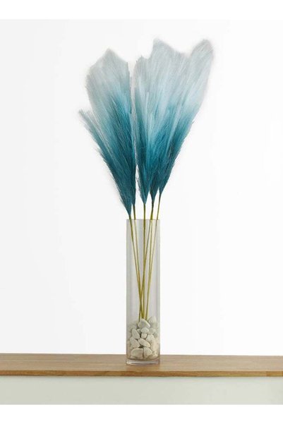 Generic Pampas Grass 6pc Stick – Blue | 46cm Artificial Stick | Great as Dry ...
