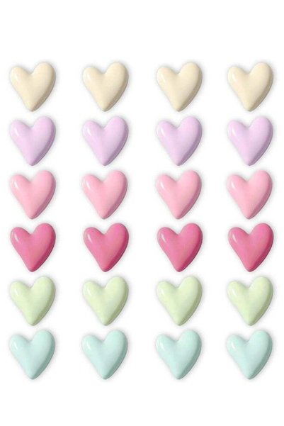 Generic 24PCS Colorful Fridge Magnets Cute Love Heart Refrigerator Magnets, D...