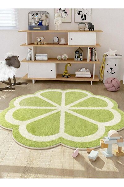 Generic Green and fresh imitation cashmere carpet (120cM * 120CM) with printe...