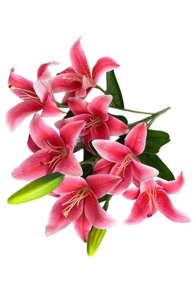 Generic Wedding Decor with 5-Fork 7-Headed Lily Artificial Flower Arrangement...