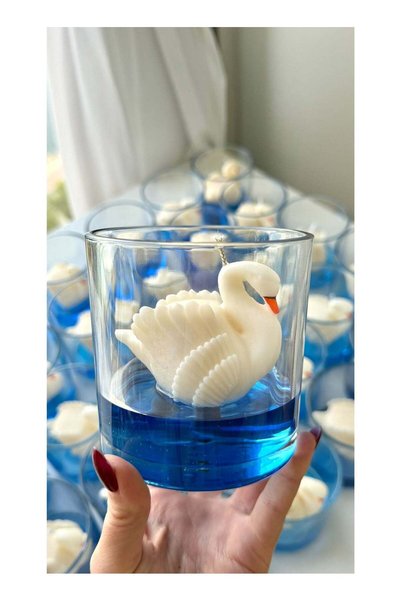 Generic Swan Lake Candle Scented Jar Candle with lid - 350 gms (12.3 oz) | 10...