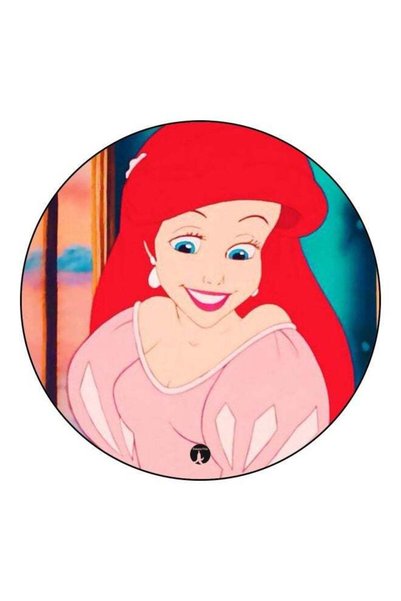Generic Princess Aria Printed Fridge Magnet Red/Pink/Beige 5.5cm