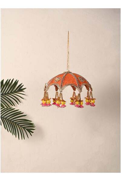Generic Madhoor Bead Arch Decorative Hanging Orange for Doors, Walls, Wedding...