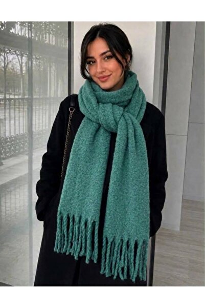 Soft İthal Yumuşak Dokulu Kadın MİNT Atkı, Şal, Omuz Şalı, Sevgililer Günü Hediyesi