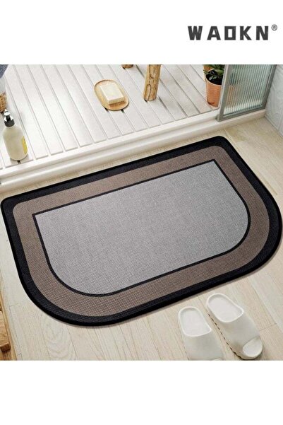 Generic Half Circle Bath Mat, Non Slip Bath Mat, Thin Bathroom Rugs Fit Under...