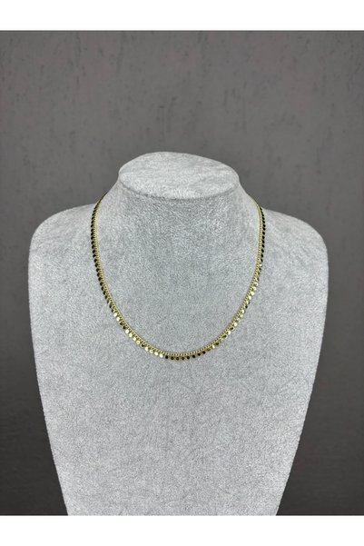 XUPING JEWELRY Xupıng Altın Kaplama Yuvarlak Zincirli Kolye
