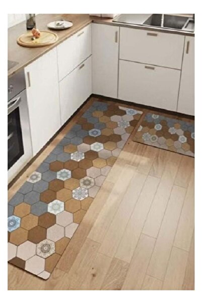 Generic MunKan 2-pcs Kitchen Rug Mat Set-Cushioned Anti-Fatigue Runner Floor ...