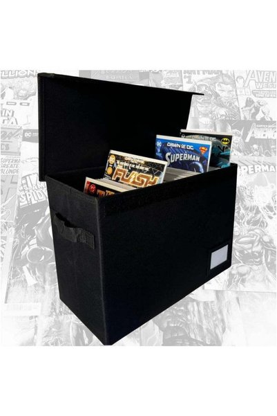 Generic Comic Book Storage Box, Holds up to 150 Comics, Flip-Top, Water Resis...