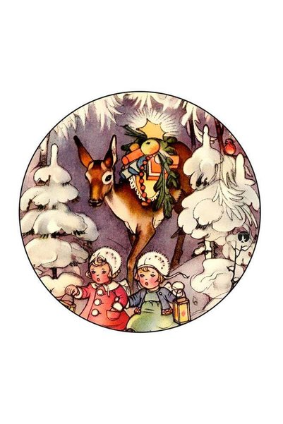 Generic The Forest Printed Fridge Magnet Multicolour 5.5 x 5.5cm