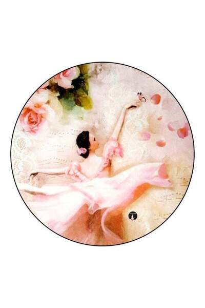 Generic Ballerina Printed Fridge Magnet Beige/Pink/Black 5.5cm