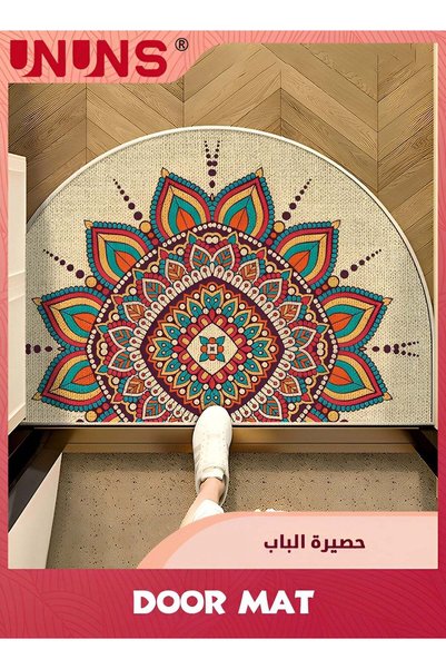 Generic Half Round Door Mat,Ultra Soft And Water Absorbent Bath Mat,Bohemian ...