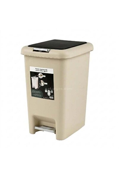 EK BINS Slim Trash Bin | Push & Pedal Opening | Durable Plastic Waste Bin wit...