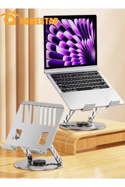 Generic Laptop Stand 360° Rotation Upgrade, Larger Sturdy Base Adjustable Lap...