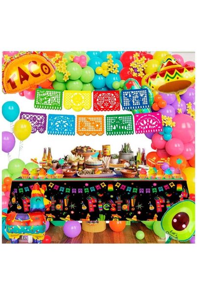 Generic Mexican Fiesta Decorations Set, 62pcs Cinco De Mayo Supplies Mexican ...
