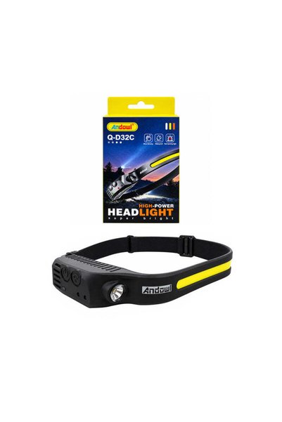 OEM Andowl Φακός Κεφαλής LED 430lm με Λευκό & Κόκκινο Φως Q-D32C