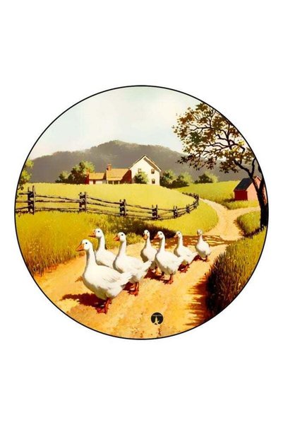 Generic Ducks Printed Fridge Magnet Green/Brown/White 5.5cm
