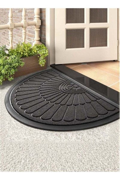Generic Half Round Door Mat Entrance Doormat Non-Slip Semicircular Durable Ru...
